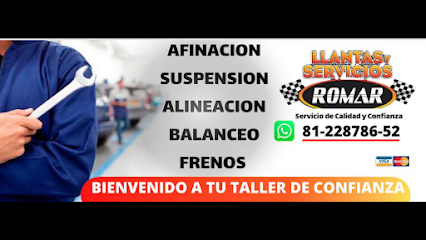 Llantas y Servicios Romar Suc Santa Rosa en Apodaca
